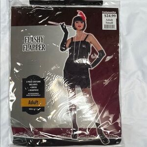 Flashy Flapper Costume with Headpiece